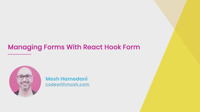 6-6- Managing Forms with React Hook Form