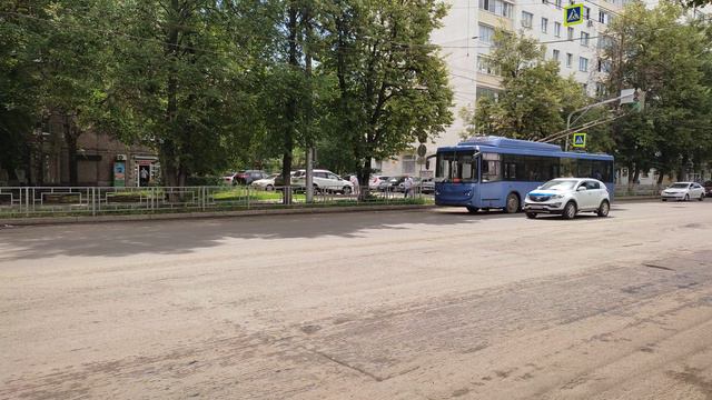 видео 4 к 2160 р   УФА БАШКИРИЯ транспорт города ул зорге 23 июня 2024 уфимский трамвай