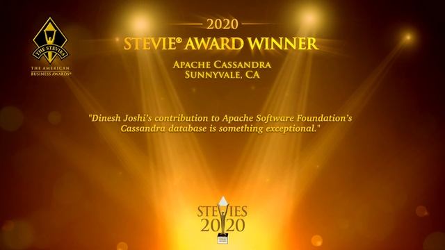Apache Cassandra is a Stevie® Award Winner in The 2020 American Business Awards®