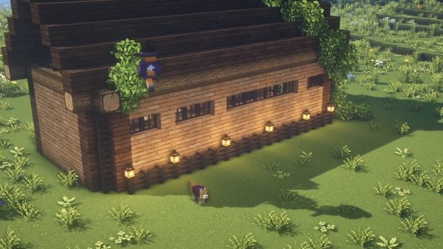 Fairy Minecraft: Barn Tutorial ??✨ Cottagecore Easy Fairytale Fairycore Fairy tail ? Kelpie The Fox