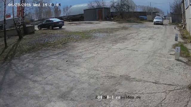 Hikvision DS-2CD2042WD-I Пример видео - День. 4МП IP камера