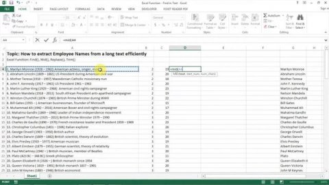 Excel for HR: Find and Replace Text in Employee Name
