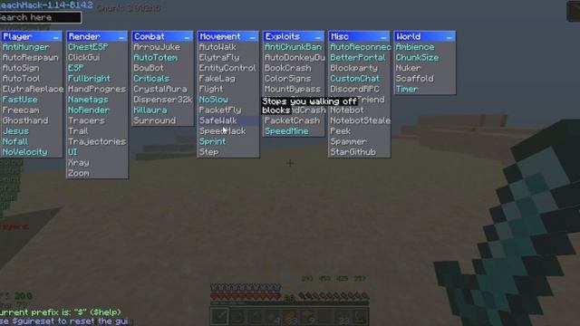 Лучший бесплатный чит для анархии! BleachHack 1.14.4! Minecraft