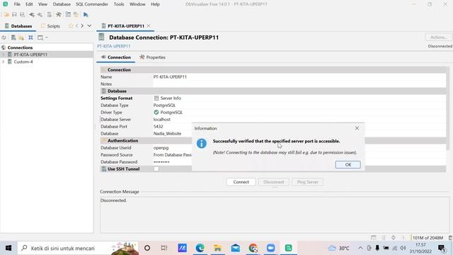 Tutorial DBVisualizer - Installation And Configuration To Odoo 14