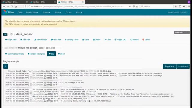 Apache Airflow data sensor example