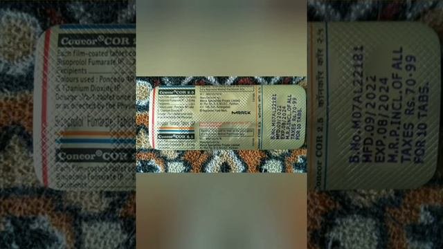 Concor COR 2.5 tablet Bisoprolol tablet