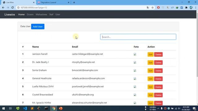 12 Laravel 8 Dan Livewire 2 - Pagination And Search