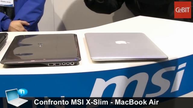Confronto MSI X-Slim - Macbook Air