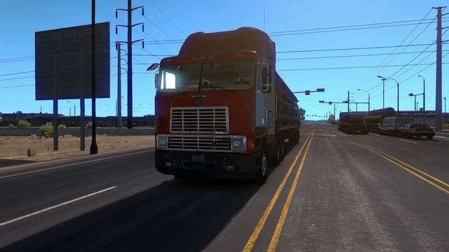 American Truck Simulator New Mexico DLC - Albuquerque - International 9800i Pipes Transport