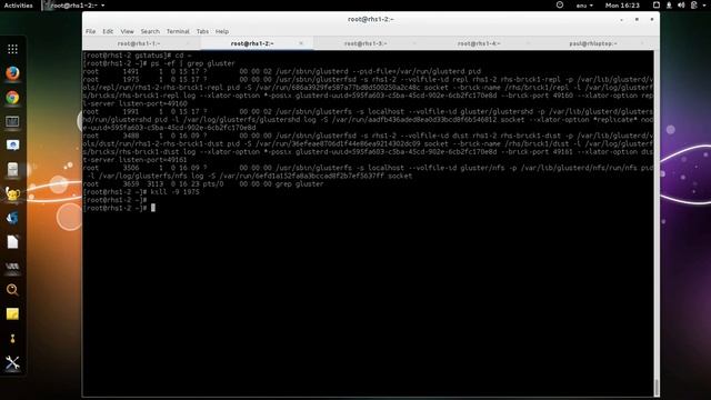 Monitoring a gluster environment with 'gstatus'