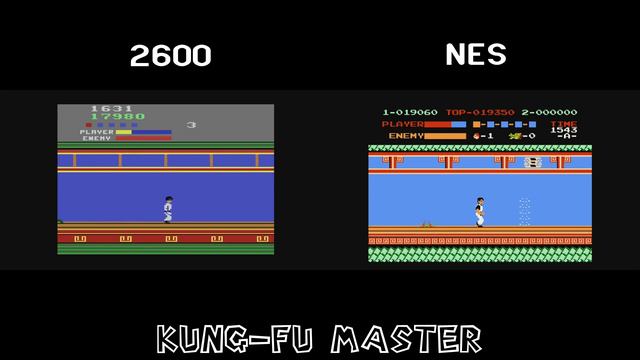 All Atari 2600 Vs NES Games Compared Side By Side