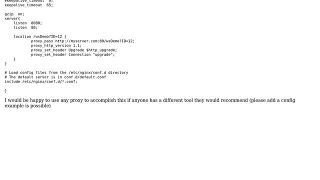 DevOps & SysAdmins: http connect tunnel to proxy in front of a websockets server?