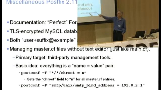FOSDEM 2014 - Postfix Open Source Mail Server Lessons Learned And Recent Developments