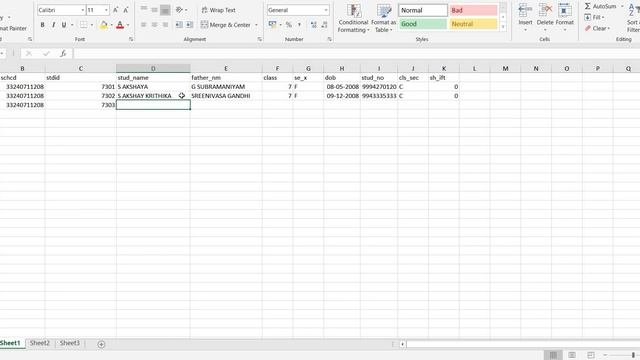 HOW TO ADD DATA IN EXCEL - PISA CCT FOR 7-12
