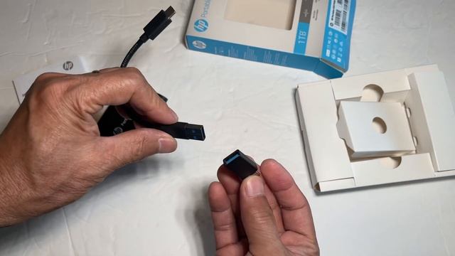 Unboxing of HP P500 1 TB Portable Solid State Drive - External - Black - USB 3.1 (Gen 2) Type C