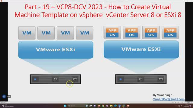 VCP8-DCV 2023 | Part-19 | How to Create Virtual Machine Template on vSphere vCenter Server 8 or E