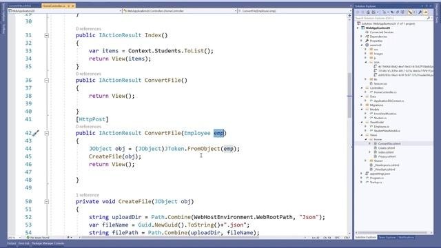 Create Json File Dynamically from Object in ASP.NET CORE