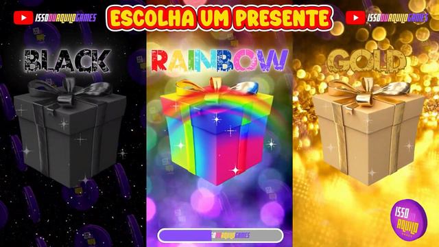 ELIGE TU REGALO BLACK RAINBOW GOLD 🎁🎁CHOOSE YOUR GIFT 🎁🎁 ESCOLHA O SEU PRESENTE🎁🎁PRETO ARCOIRIS OUR