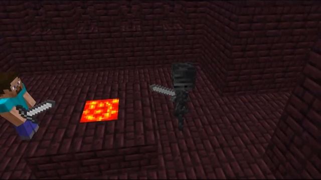 Wither Skeleton Vs. Steve-Minecraft Animation