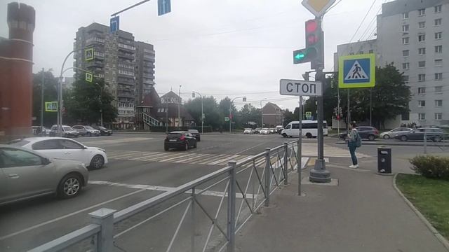 Перекресток У Королевских Ворот Калининград октябрь 2023