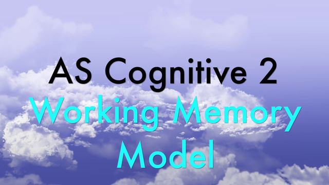 AS Cognitive 2 - WMM