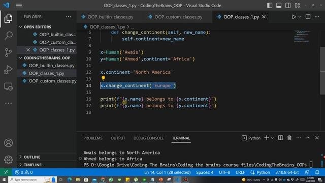 Python OOP : Attributes Methods and Class Inheritance  UrduHindi  Tutorial 13B