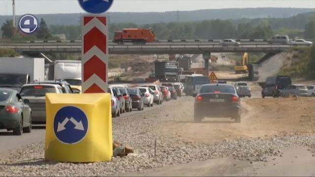 Пробки по пути в Верхнюю Пышму