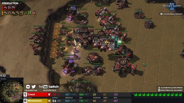 СЛОМАННЫЕ ИГРЫ Ep.9: Creed vs Minato - Карта БЕЗ НИЧЕГО и SETON из Supreme Commander в StarCraft II