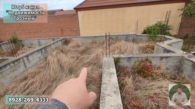 Продается участок с фундаментом в Грозном в пос. Новая Мичурина