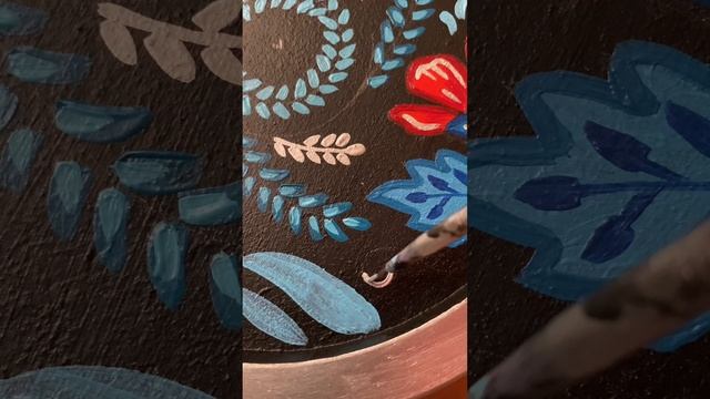Роспись декоративная | Акрил #shotrs #decoration #home #art #acrylic #artist #drawing #painting