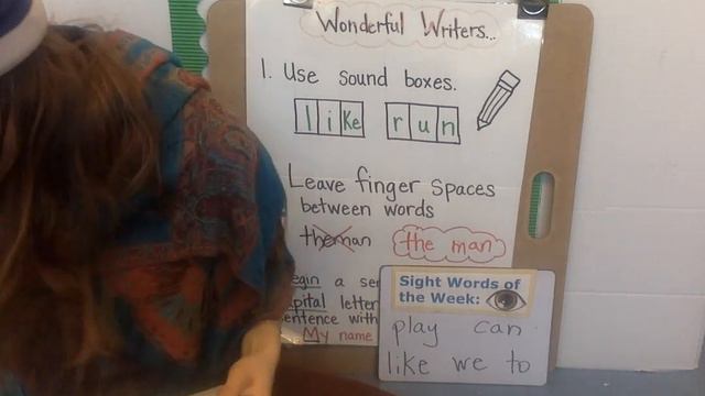 Finger Spaces  Between Words