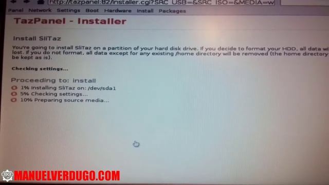 Cómo instalar Slitaz en una mini laptop Asus Eee Pc 1025c
