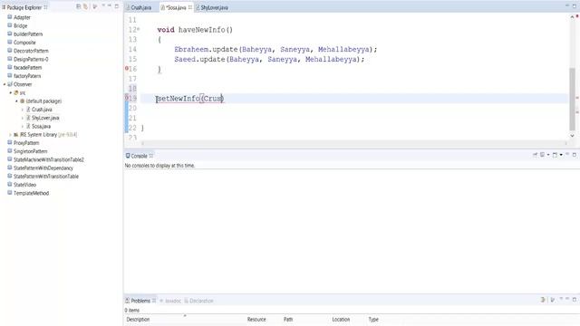 Observer Pattern  - Java implementation   I