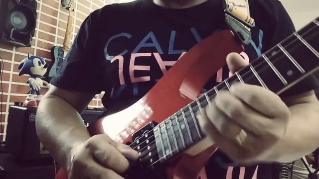 Solo Há uma saída - Solo de guitarra Marshall Code 100H + Ibanez GRG270.