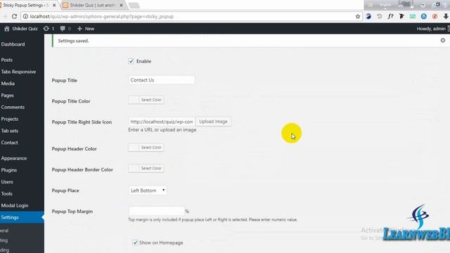 How to Setup popup Wordpress | LearnwebBD | Bangla Tutorials