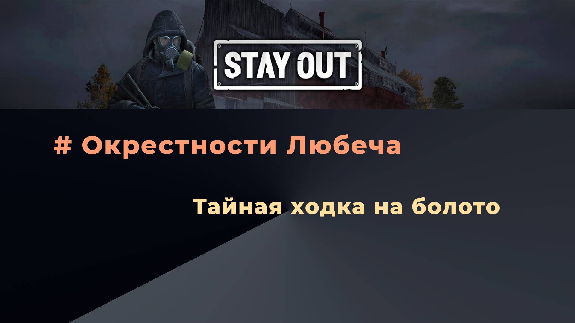 Stay Out_Тайная ходка на болото_Прохождение