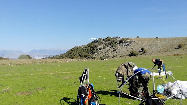 Paragliding Albania Alket landing at Ksamil