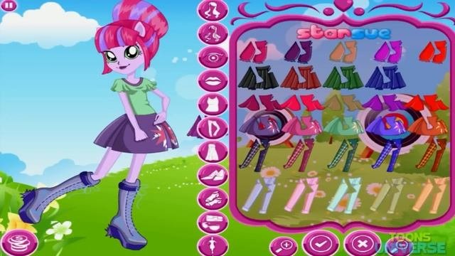 Equestria Girls Twilight Archery Style Dress Up Game