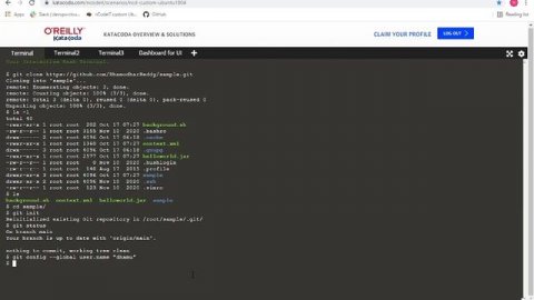 NCD0421H015 17 10 2021 Executing git clone & push