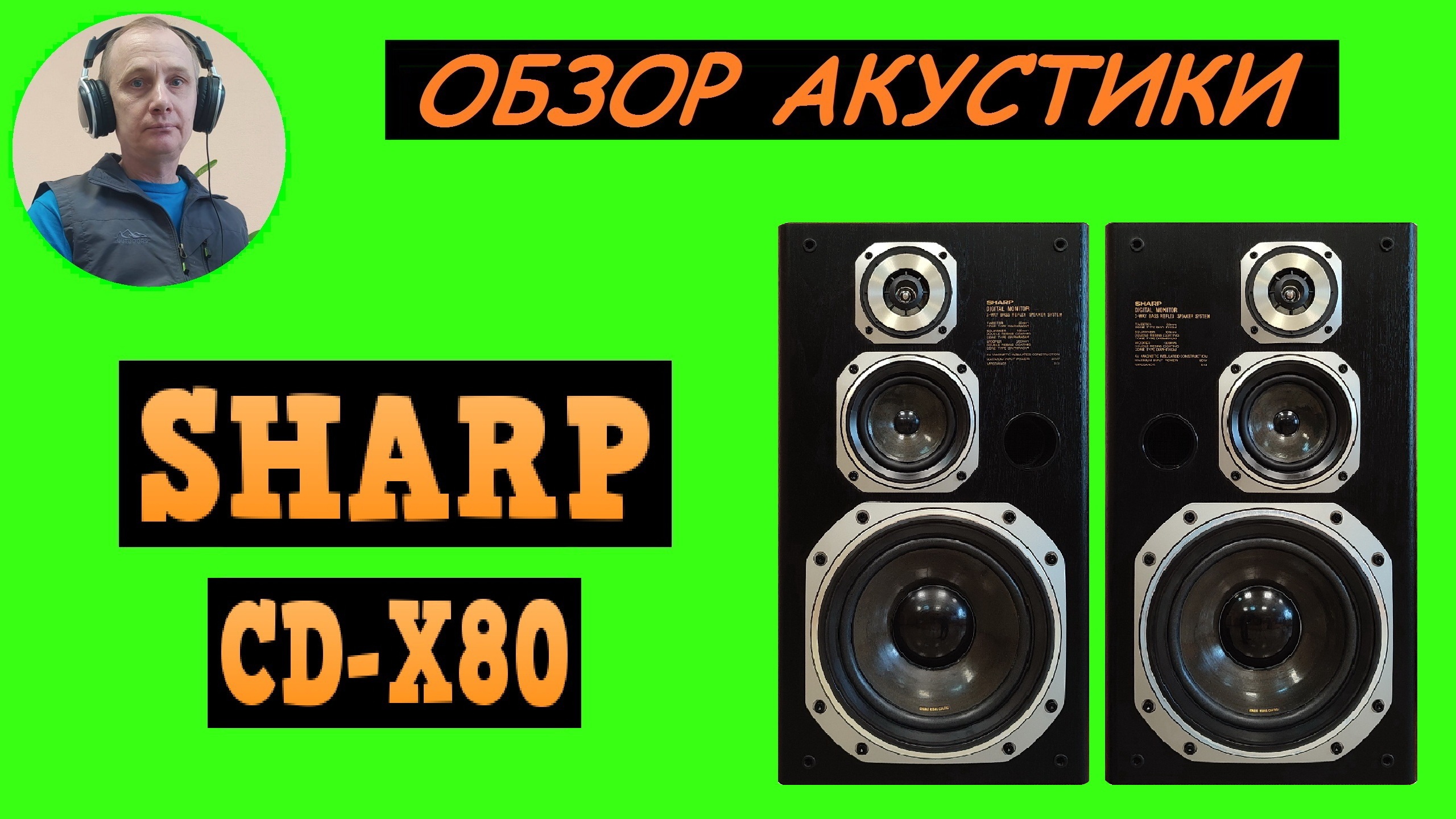 Обзор акустики SHARP CD-X80