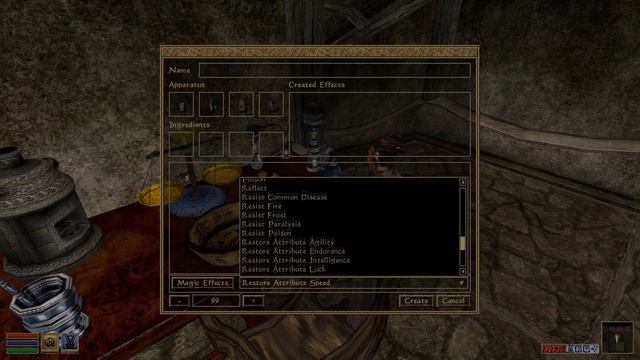 Morrowind Mods: quick and easy alchemy in Secret Master's Portable House with tons of features