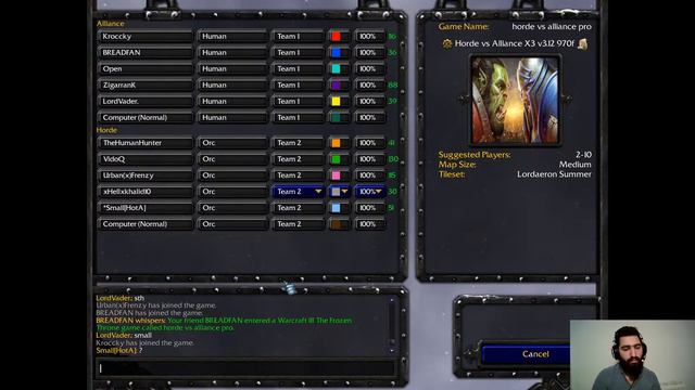 Warcraft 3 Horde vs alliance