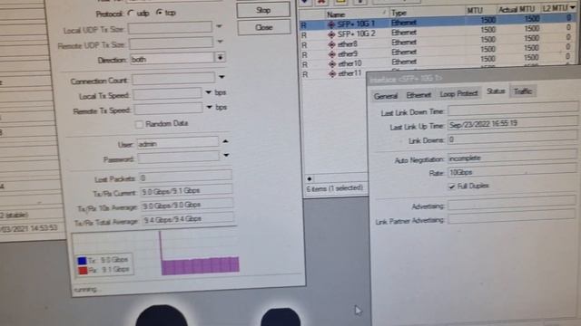 Mikrotik x86 32cpu sfp+ 10G test,,,,