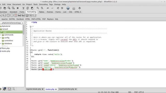 Laravel Framework Tutorial Part 4 Creating FormsRegistration & Login