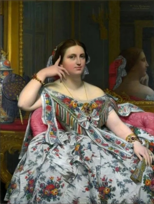 «Мадам Муатесье» —Ingres's Madame Moitessier , художник Жан Огюст Доминик Энгр.