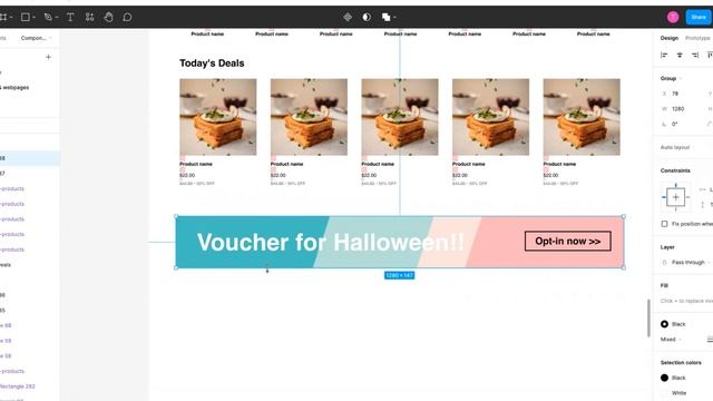 EC site design by Figma for only 30 mins. T-Standard template make it design more shorter!!