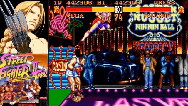 DODGE THIS LET'S PLAYS STREET FIGHTER 2 TURBO SNES CLASSIC MINI VEGA NORMAL MODE PART 2