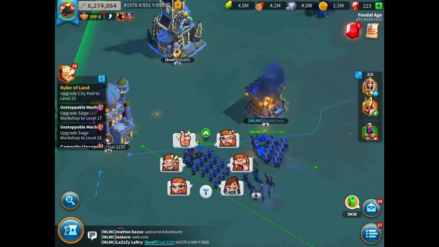 Rise of kingdoms war, destroy the enemy’s center fort GTP It was a hard fight