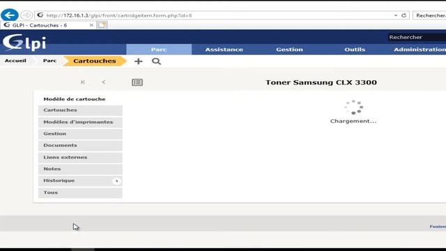 Gestion des cartouches d'impression sur GLPI