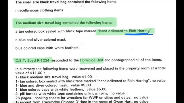 The OWEN HART Files: Episode 7 (Recovered Personal Property)